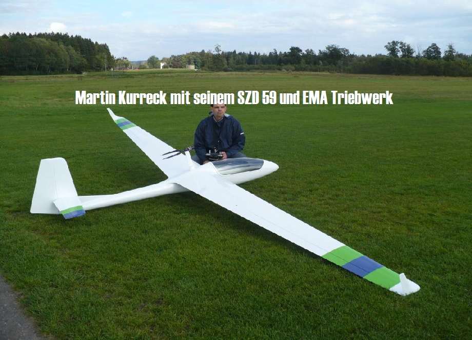 Martin Kurreck SZD 59 mit Aufsatztriebwerk Martin Kurreck SZD 59 mit Aufsatztriebwerk